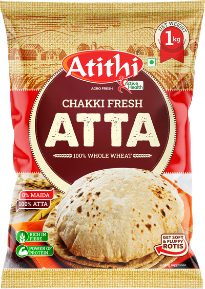 Atithi Shudh Chakki Fresh Atta (100% Atta, 0 % Maida)