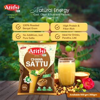 Atithi 100% Pure Chana Sattu (Hand Roasted)