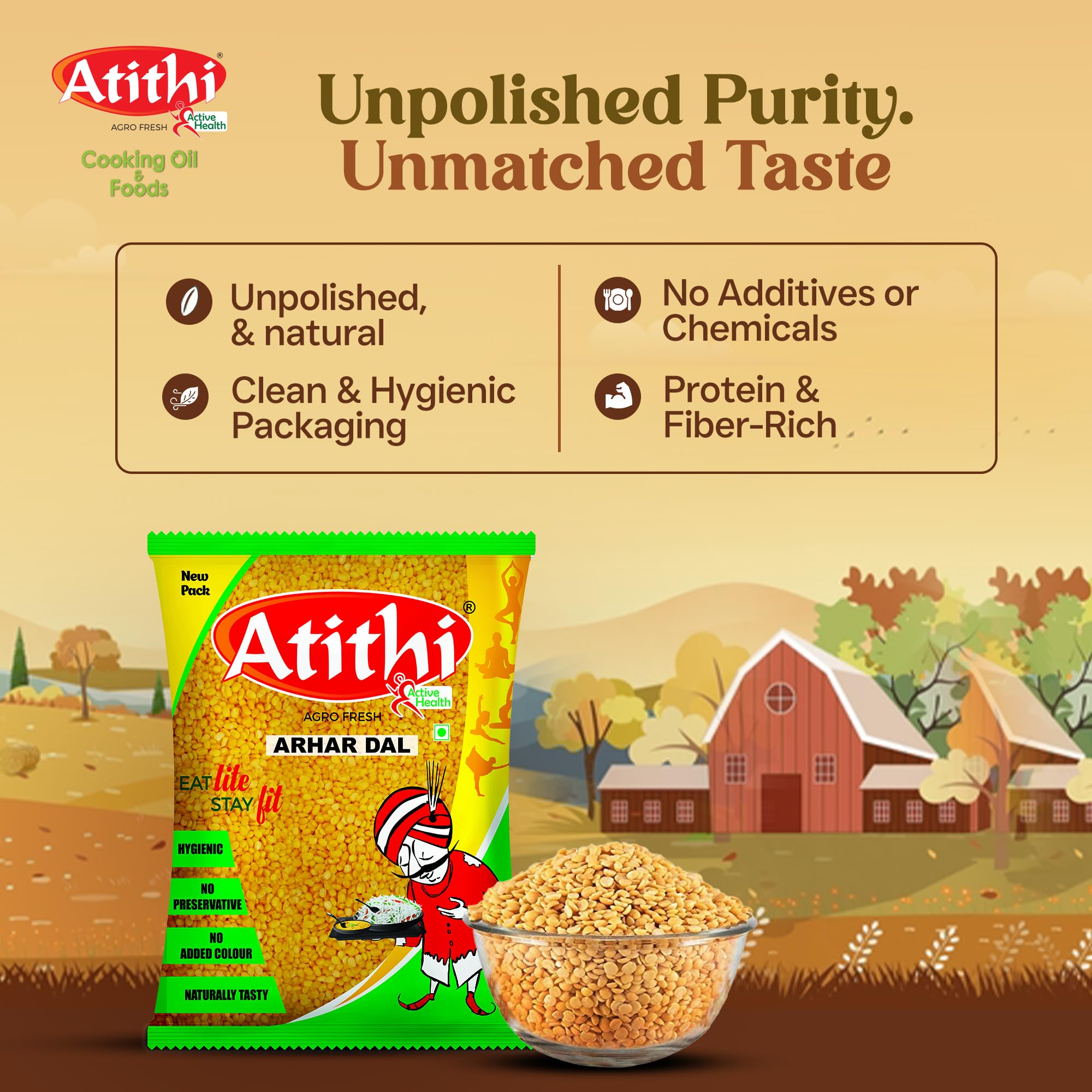 Atithi Premium Toor/Arhar Dal