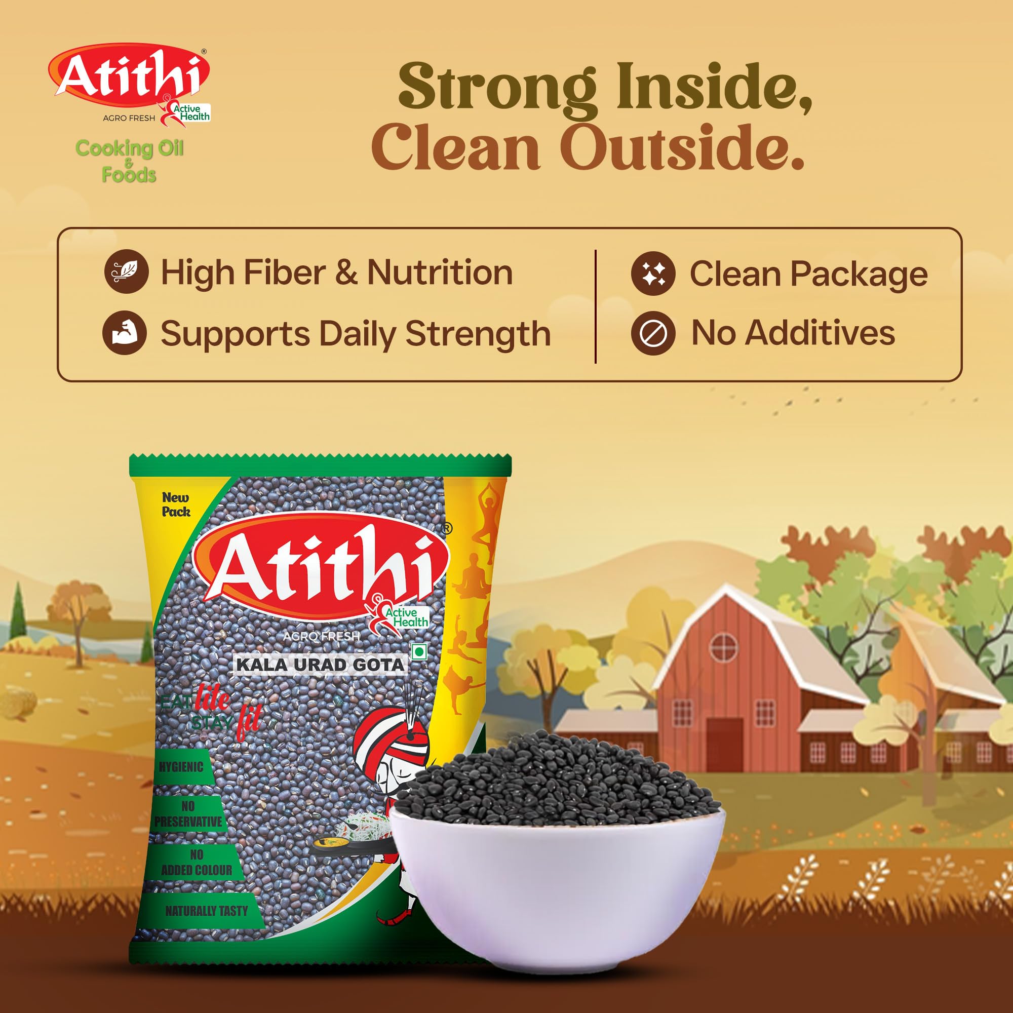 Atithi Premium Black Urad Dal (Sabut)